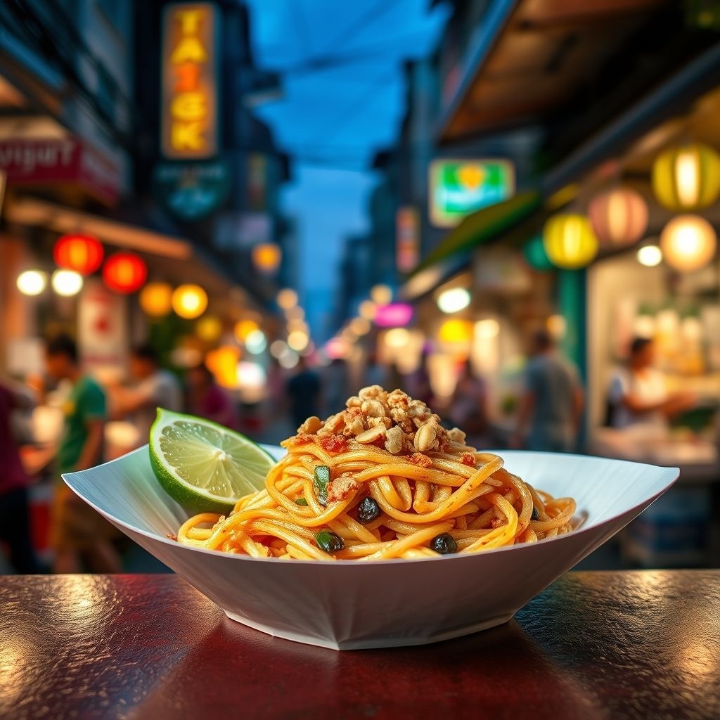 пад-тай на улице Бангкока