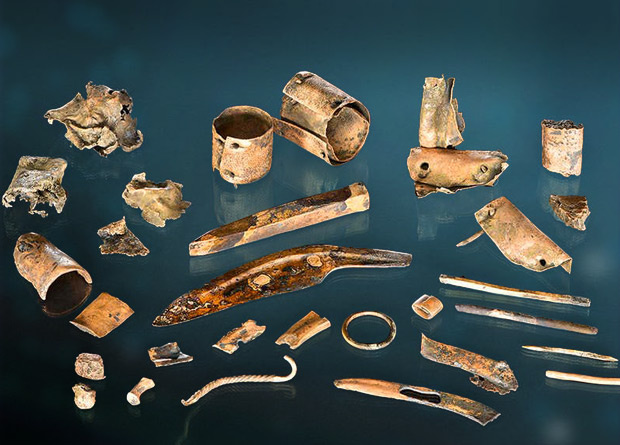 Клад позднего бронзового века из долины Толленсе. Северная Германия, около 1350–1200 года до нашей эры. (Источник: nplus1.ru)