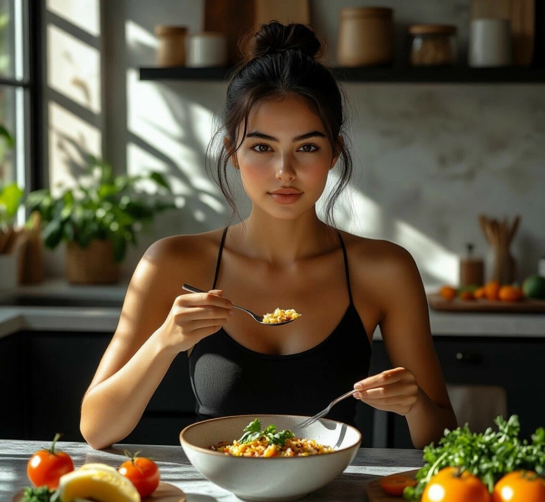    Главные принципы питания для похудения1. Дефицит калорий — основа основ. Вы должны потреблять немного меньше калорий, чем тратите. Рассчитайте свою приблизительную норму калорий (например, с помощью онлайн-калькуляторов). Для плавного похудения достаточно дефицита в 15-20% от суточной нормы.2. Сбалансированность. В вашем рационе должны быть:   · Белки (30% рациона): курица, индейка, рыба, морепродукты, яйца, творог, тофу, бобовые. Сохраняют мышцы и дают сытость.   · Жиры (20-25%): авокадо, орехи (немного), оливковое масло, жирная рыба. Необходимы для гормонов и усвоения витаминов.   · Сложные углеводы (45-50%): гречка, овсянка, бурый рис, киноа, булгур, цельнозерновой хлеб, овощи. Дают энергию и клетчатку.3. Режим питания. Старайтесь есть 3-4 раза в день, возможно с 1-2 перекусами. Не пропускайте завтрак. Последний прием пищи — легкий, за 2-3 часа до сна.4. Вода. 1.5-2 литра воды в день. Вода ускоряет метаболизм и помогает контролировать аппетит.5. Исключите "пищевой мусор". Сладости, выпечка, белый хлеб, фастфуд, сладкие газировки, пакетированные соки. Это пустые калории.6. Способы приготовления. Выбирайте готовку на пару, гриль, запекание, тушение вместо жарки на масле.