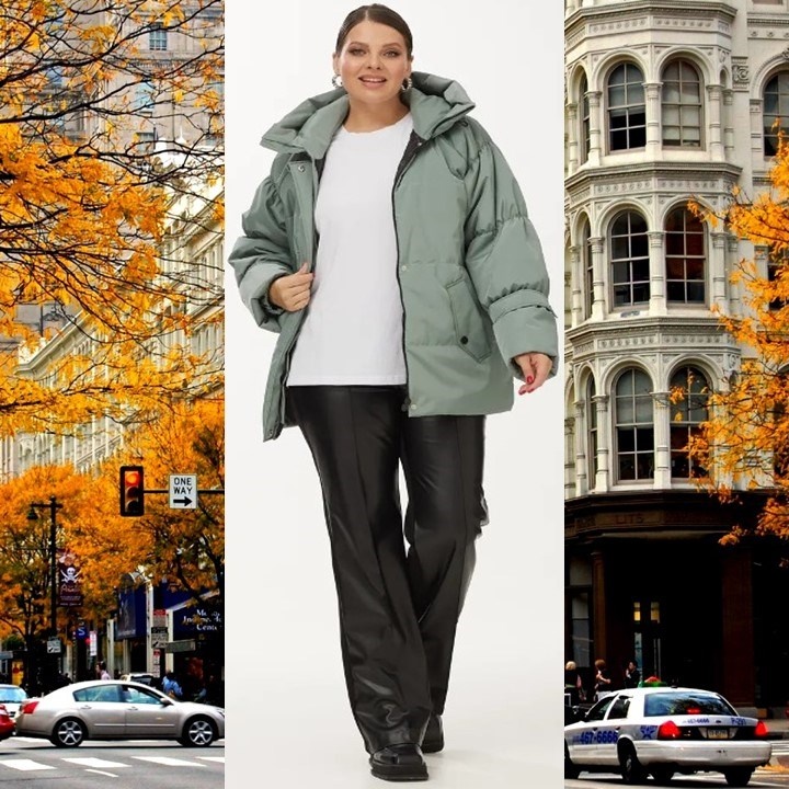 Куртка для полных женщин