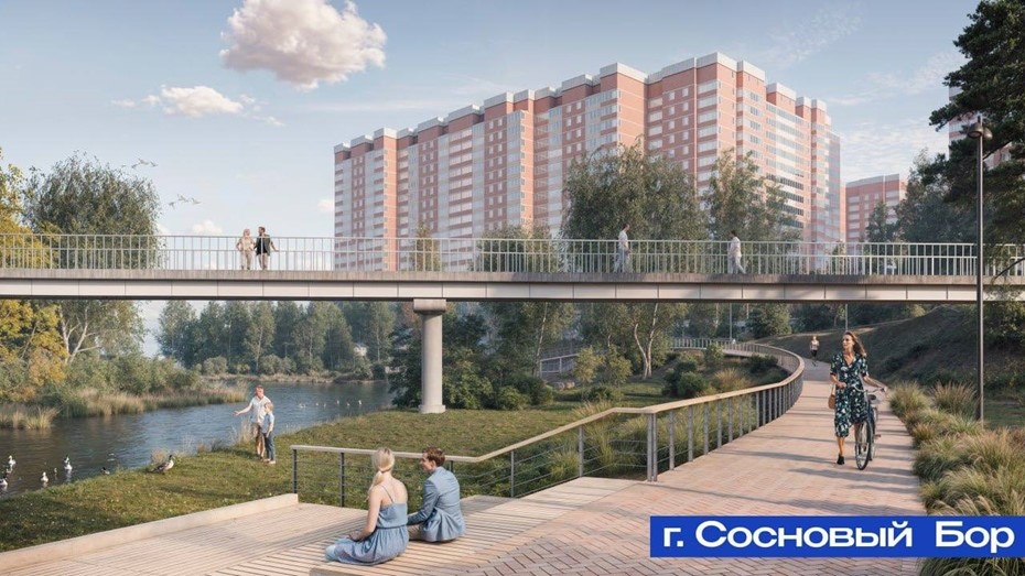    Проект благоустройства в Сосновом Бору. Автор фото: t.me/drozdenko_au_lo