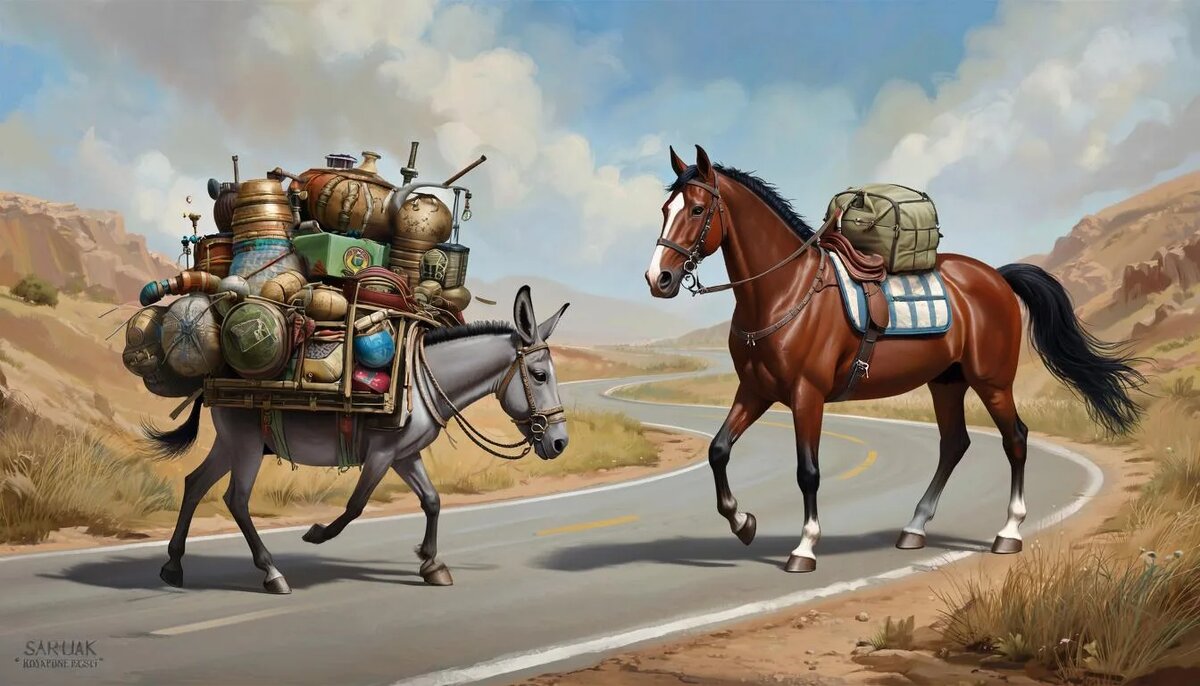 Иногда скромный ослик может унести больше здорового жеребца.