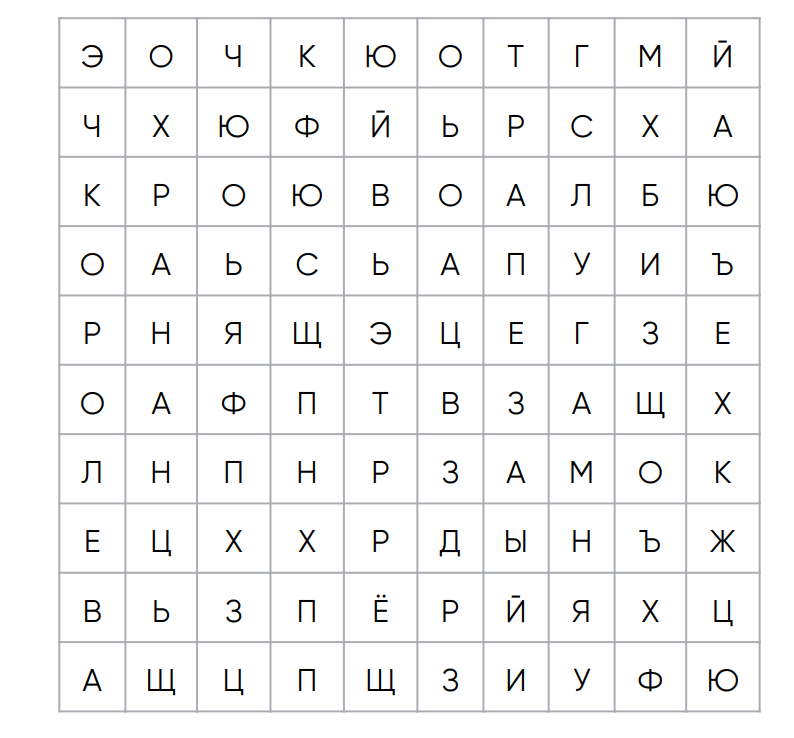 Нйдите эти слова: королева, замок, слуга, охрана, трапеза