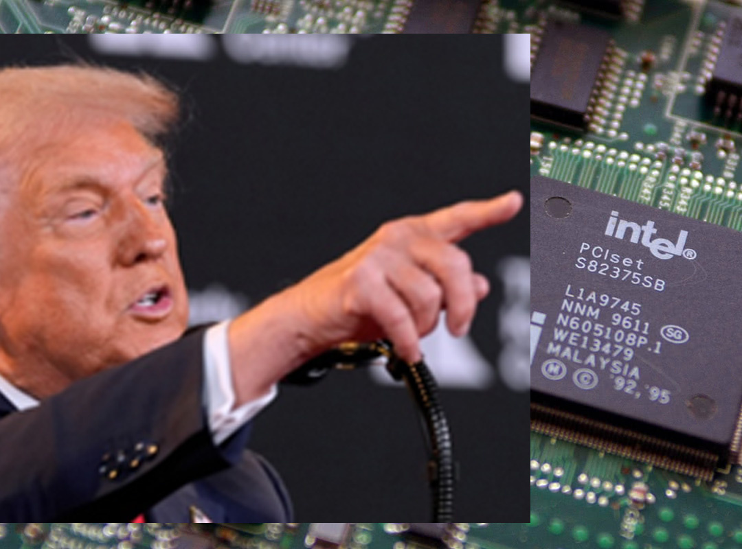 used images: Donald Trump, Intel Chips (Internet)