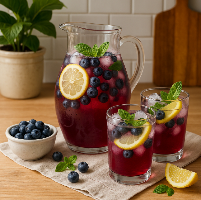 Лимонад с голубикой рецепты от Дарики
