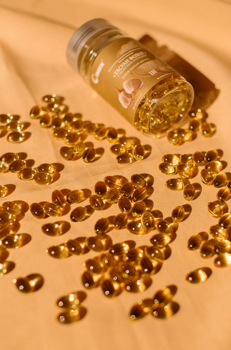 Мягкие капсулы «Тасуан» с чесночной эссенцией