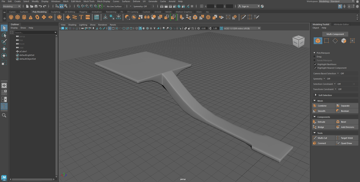 Модель в Autodesk Maya
