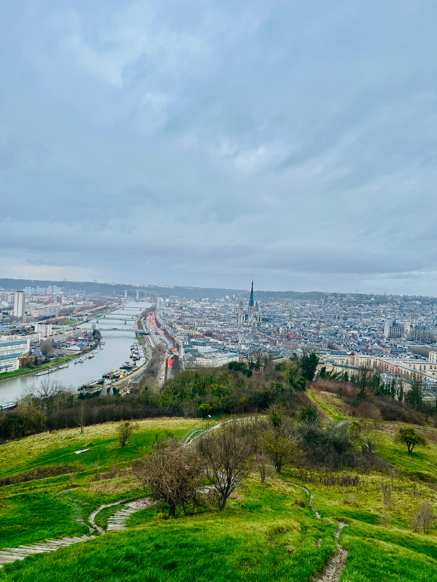 Rouen. По левую сторону Сены «новый» город и «старый» город по правую, как можете заметить.
