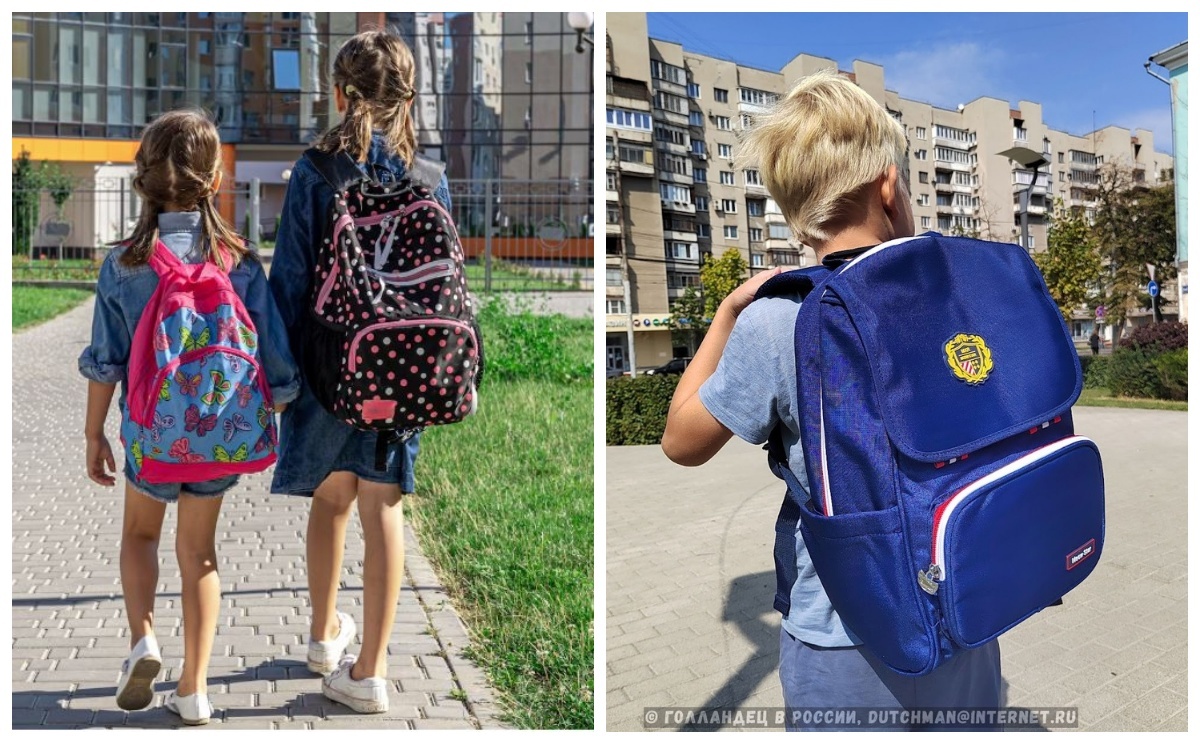 Школьники в Голландии и в России. Фото: Голландец в России/Pvproductions