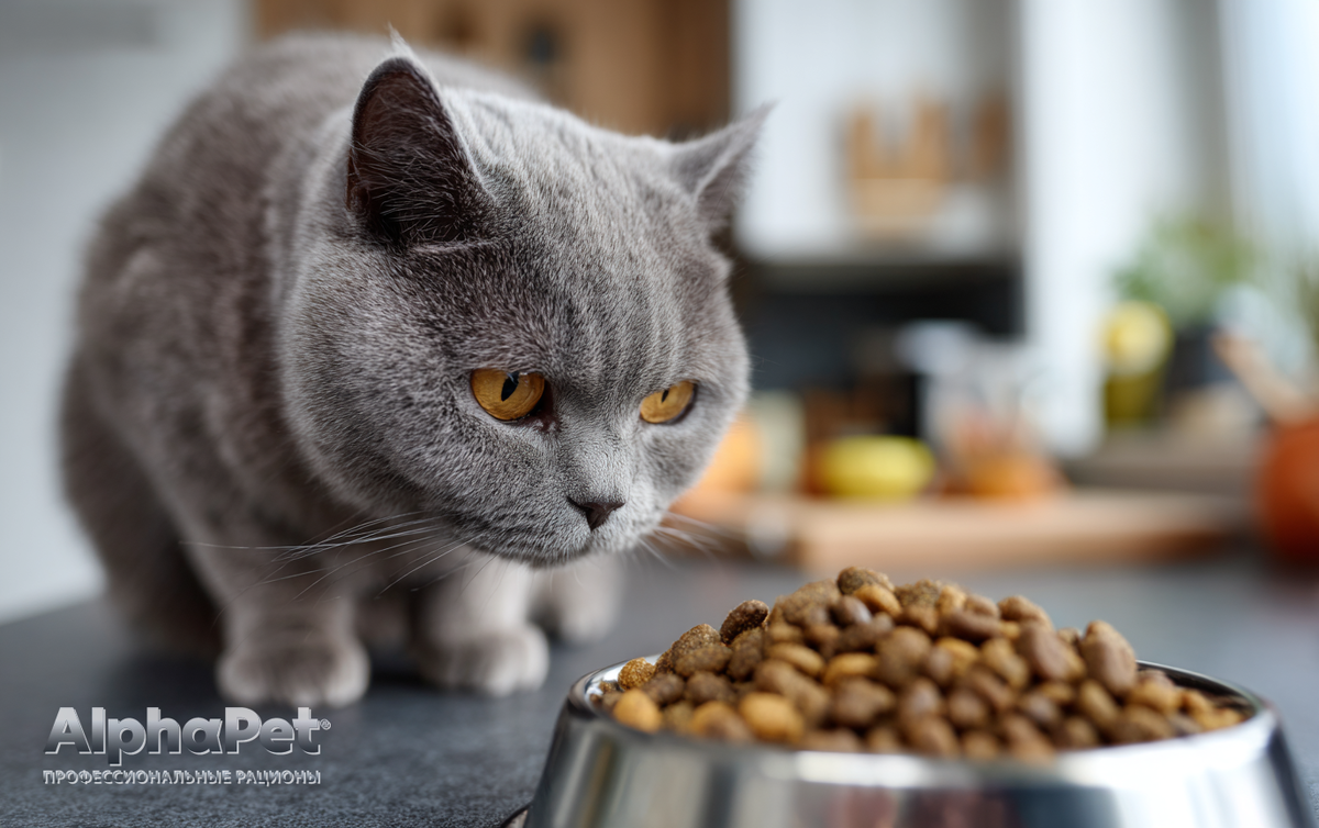 Почему кошка тянется к собачьей еде / Изображение: AlphaPet