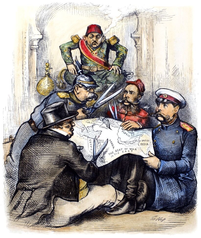 Карикатура 1877 года. 