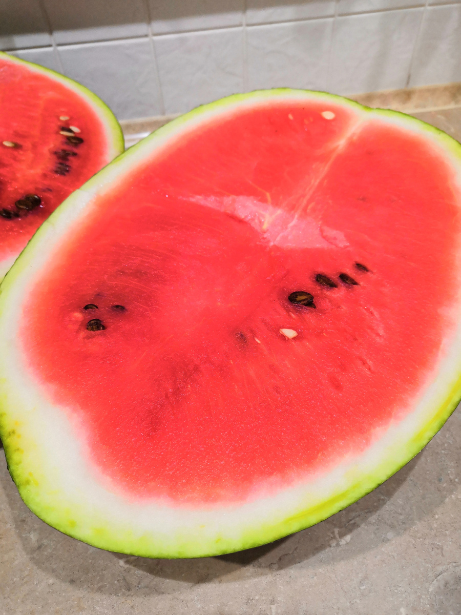 Арбуз с толстой коркой