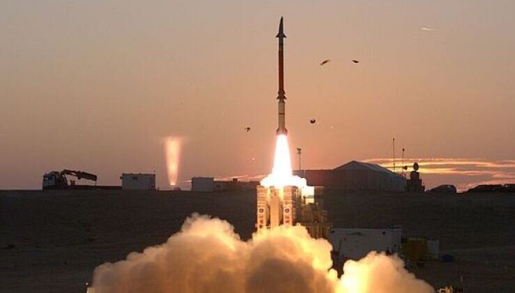 Запуск ракеты класса «земля-воздух» с израильской системы ПВО «Праща Давида». Фото: Rafael Advanced Defense