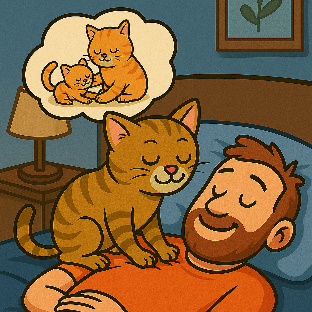 Котик наминает тебя из-за любви