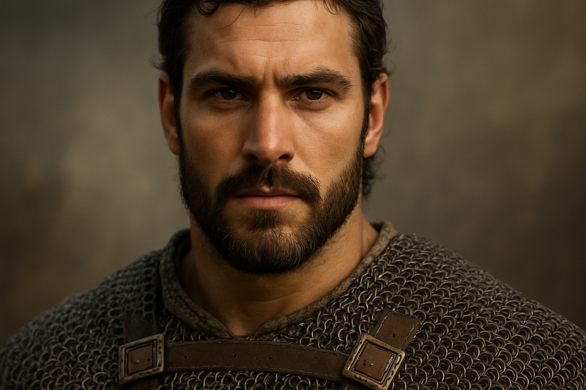 25-летний богатырь Пересвет во время восстания в Брянске против литовцев. Задолго до Куликовской битвы. Современная фото реконструкция.