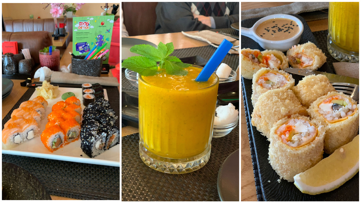 Роллы и смузи