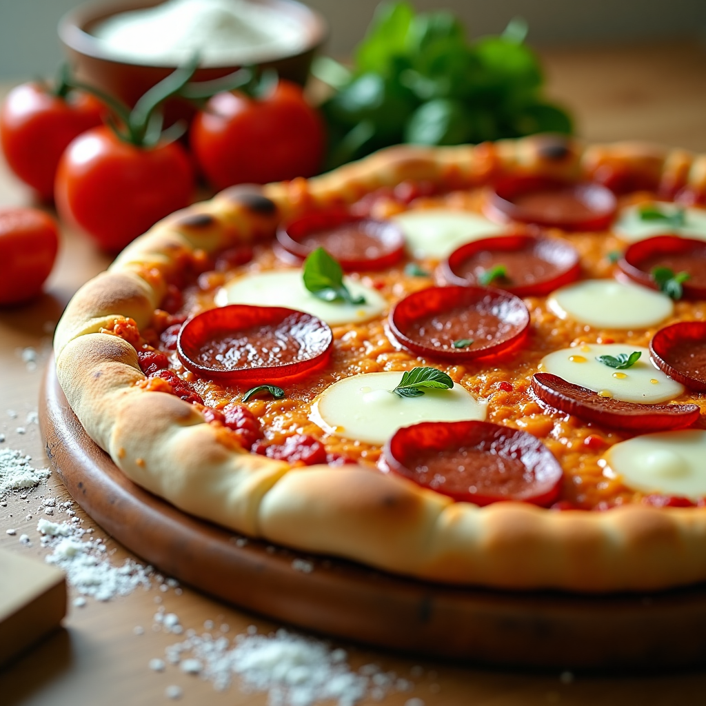 Ароматная пицца готова