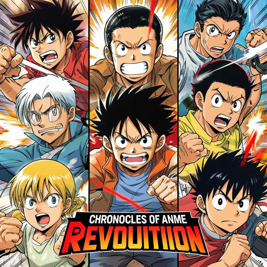 Хроники аниме-революции. Иллюстрация сгенерирована нейросетью