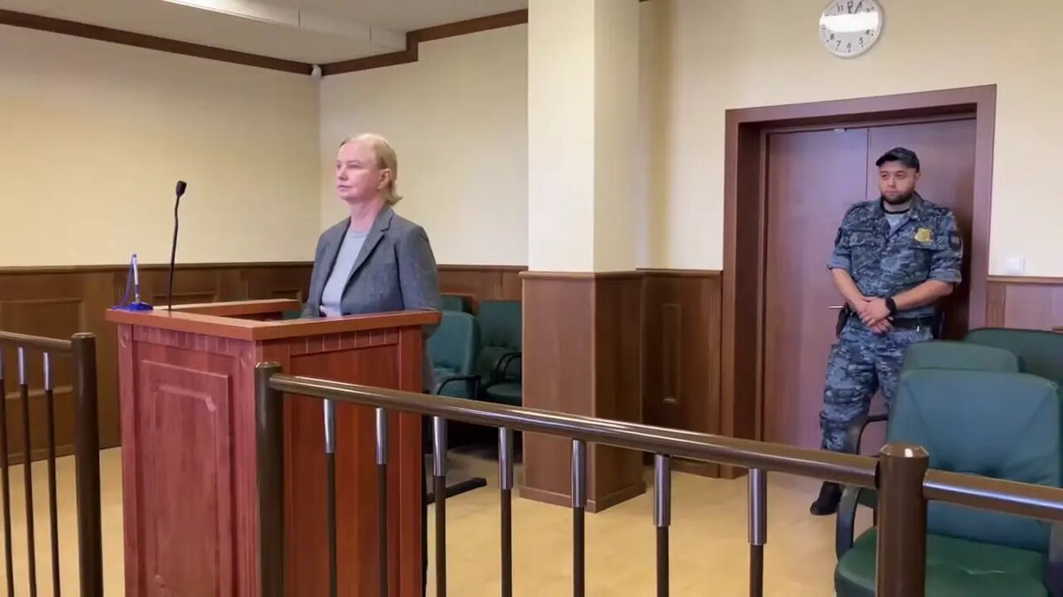    Юлия Логвиненко. Фото: кадр видео Объединенной пресс-службы судов Петербурга