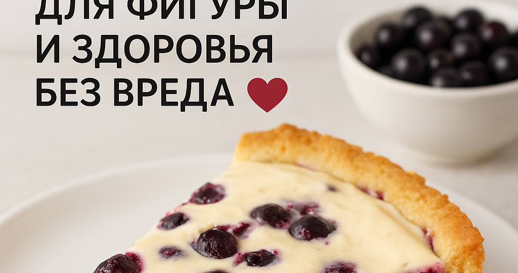 ПП-рецепт ягодного пирога для фигуры и здоровья без вреда ❤️