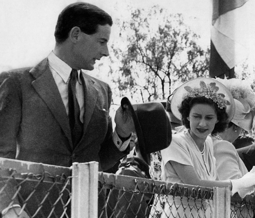 Питер Таусенд и Принцесса Маргарет, фото 1955 года.