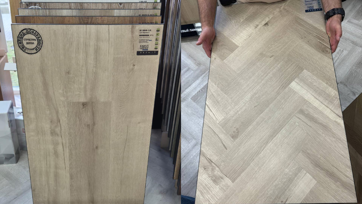 Fargo 81996-10 Дуб Марракеш — укладка палубкой и елочкой. SPC кварцвинил с натуральной древесной текстурой