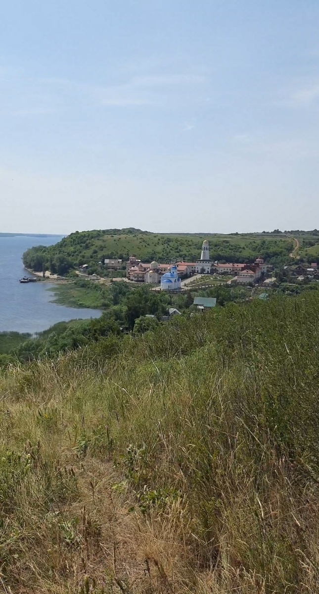 Вид на монастырь с горы Лысой