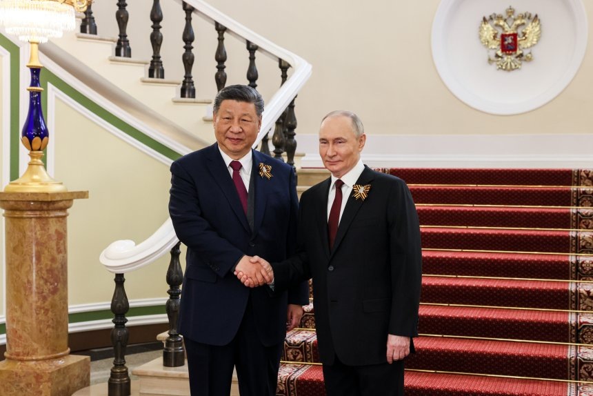 Россия. Москва. Президент РФ Владимир Путин и председатель КНР Си Цзиньпин Михаил Метцель/ТАСС