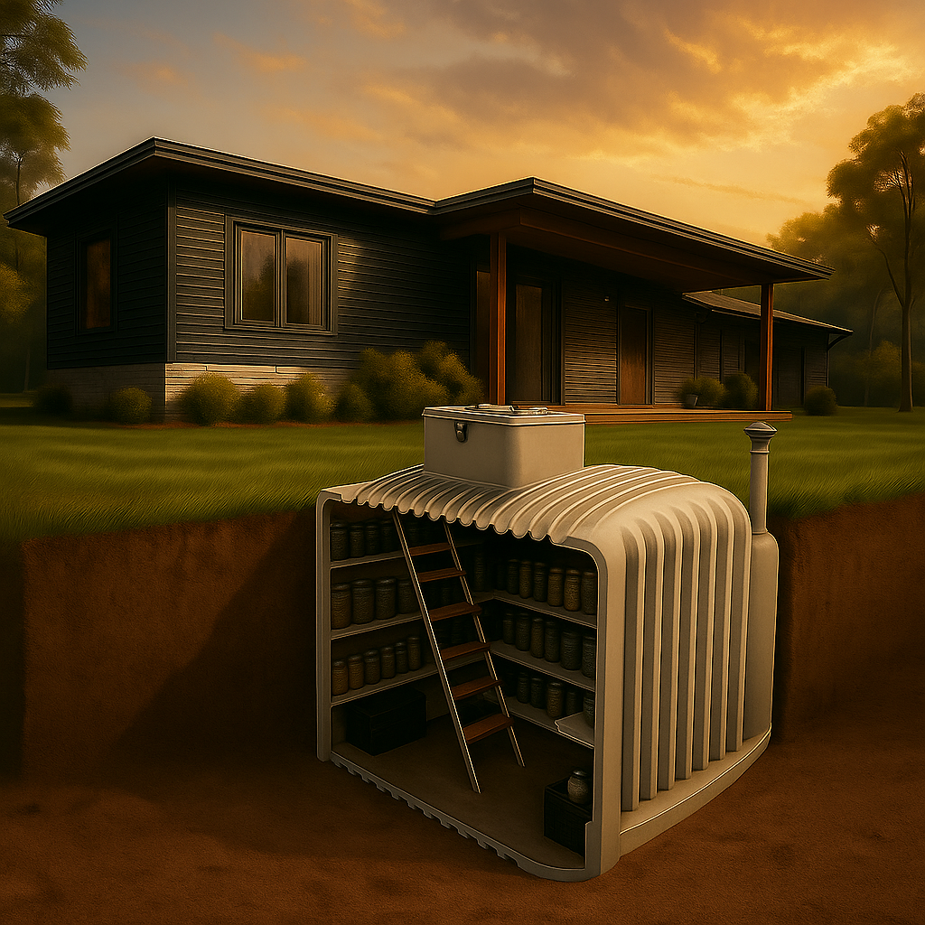 Вымышленая картинка пластикового погреба Rostok 8000 компании Экопром. 