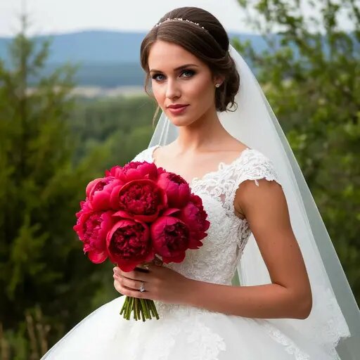   Оранжевый красный и желтый — яркие оттенки букета невесты Вера Курилыч