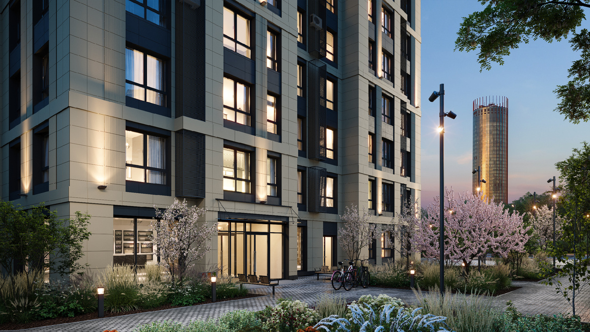 DOM 7 находится в деловой части Екатеринбурга