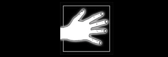 Поместите руку перед собой и расфокусируйте взгляд.