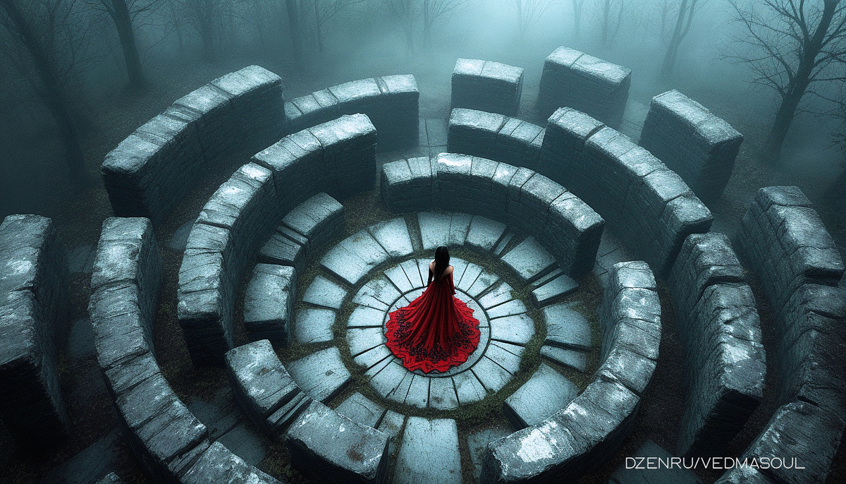 Авторское изображение @vedmasoul. Cгенерировано ИИ. Перекрытие дорог, порча, крадник