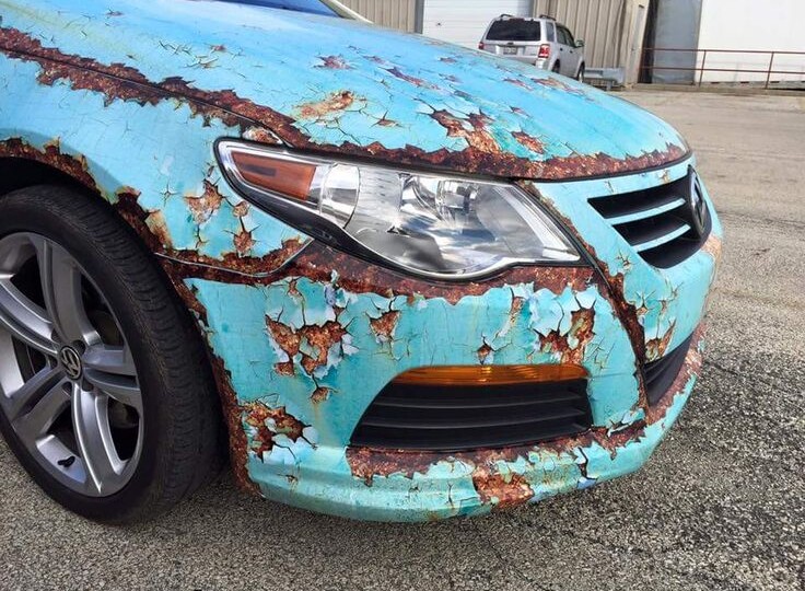 Полировка после покраски в гараже