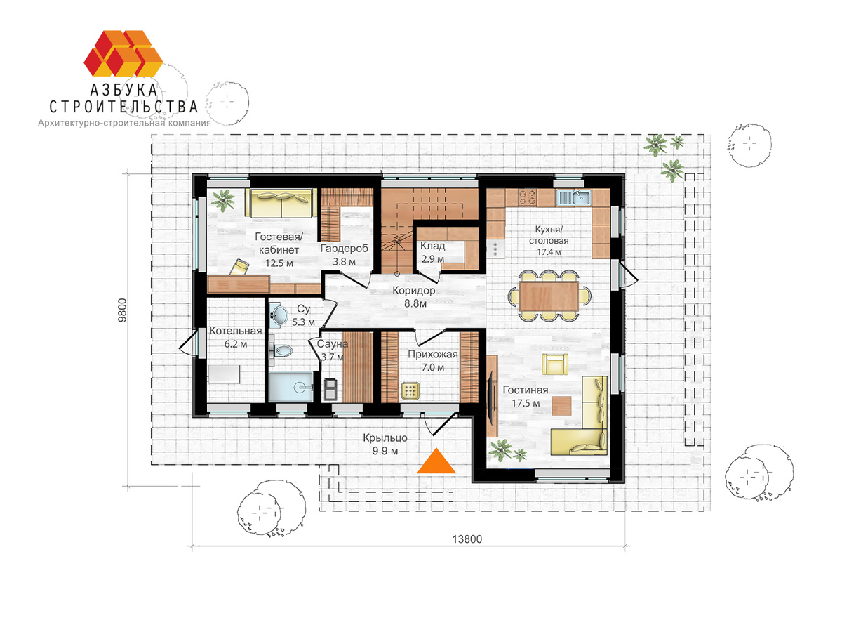 Планировочное решение 1-го этажа