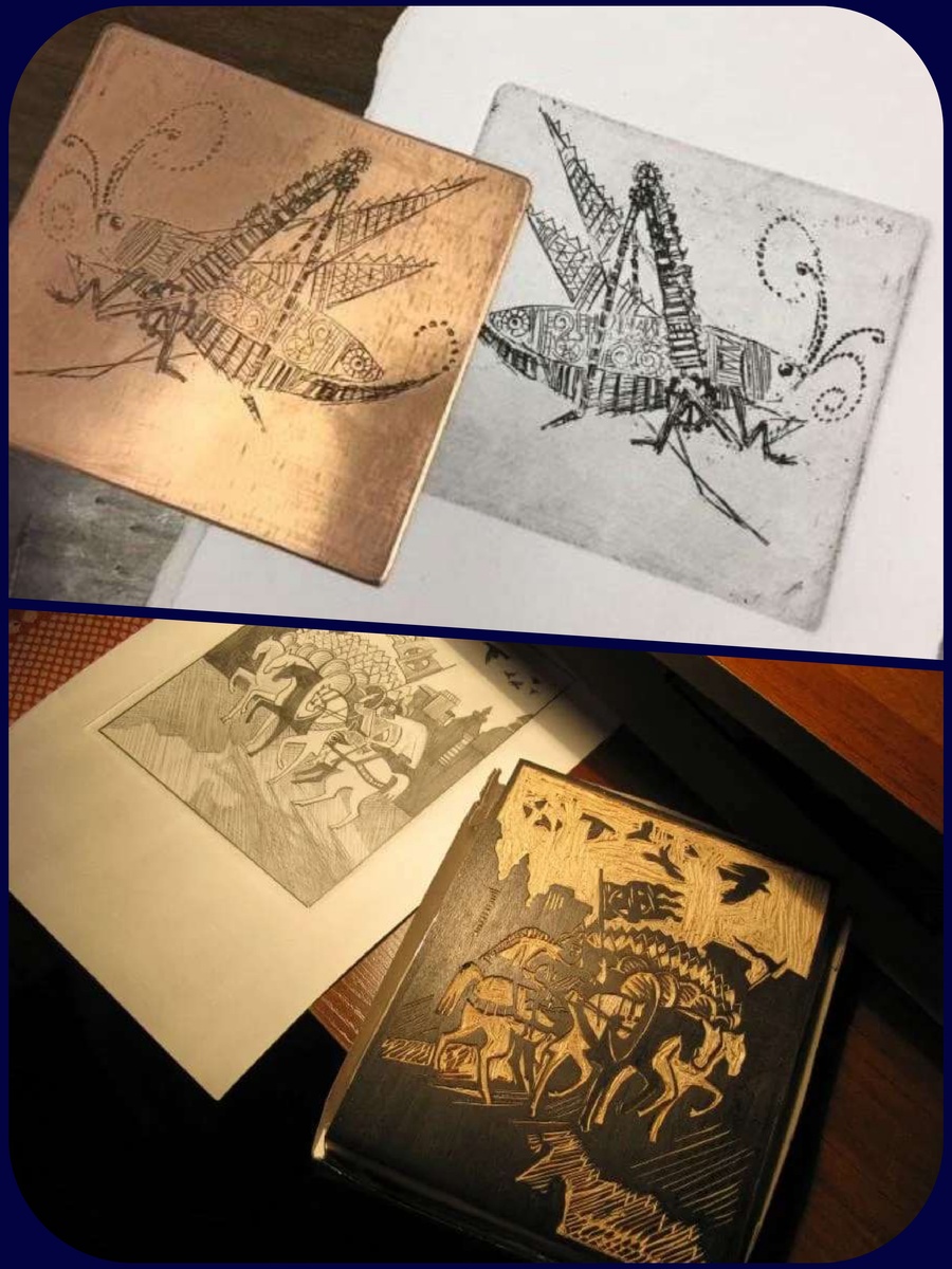 Первые гравюры изготавливались с помощью металлических пластин и деревянных досок. Поначалу это были достаточно примитивные изображения, но мастера совершенствовали свое ремесло, поэтому со временем гравюра превратилась в настоящее искусство.