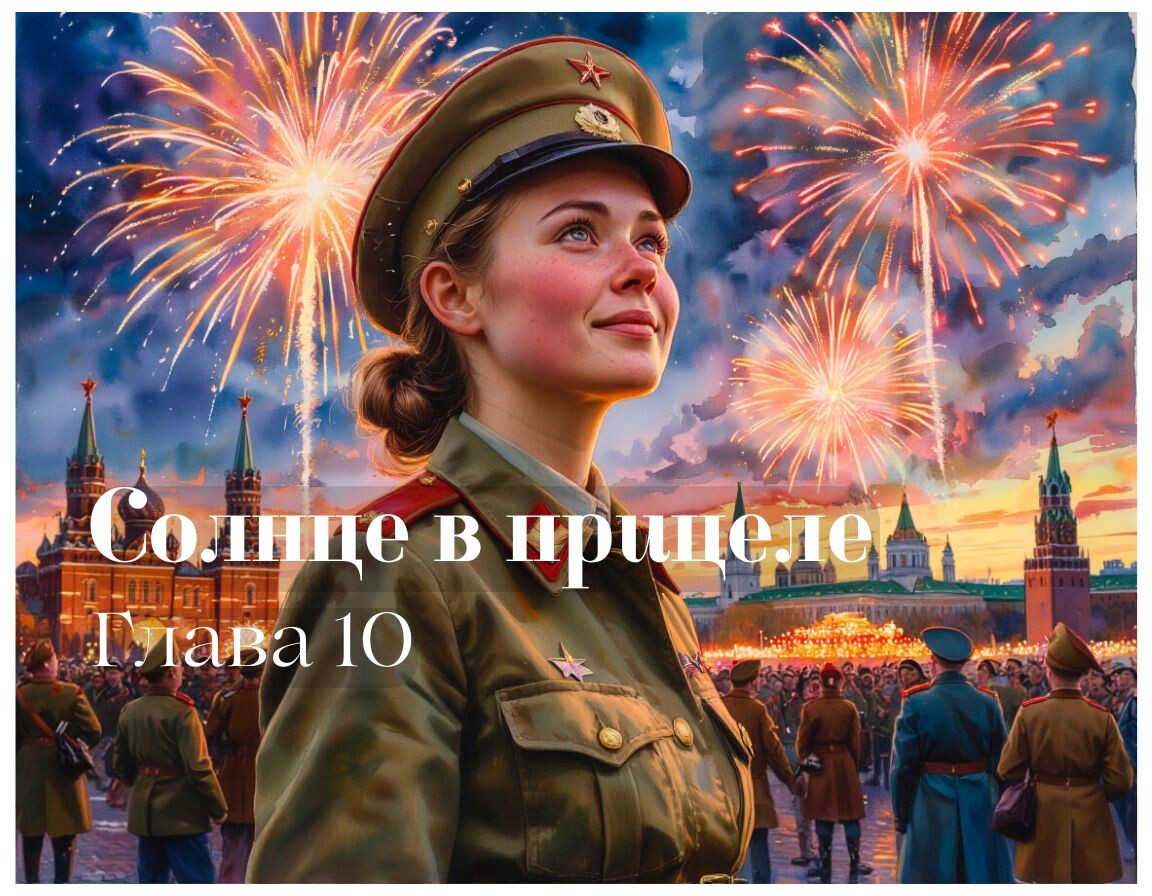 Людмила Павличенко в Москве в День Победы