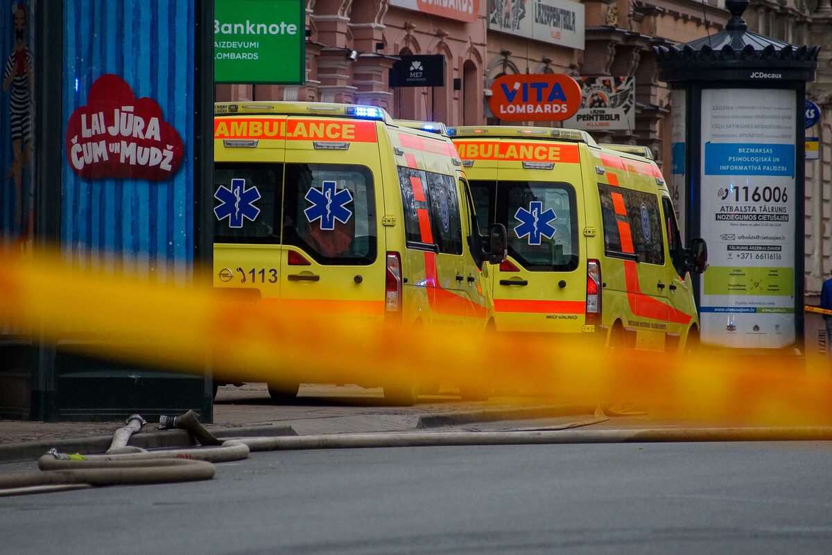 Машины Службы неотложной медицинской помощи в Риге © Sputnik