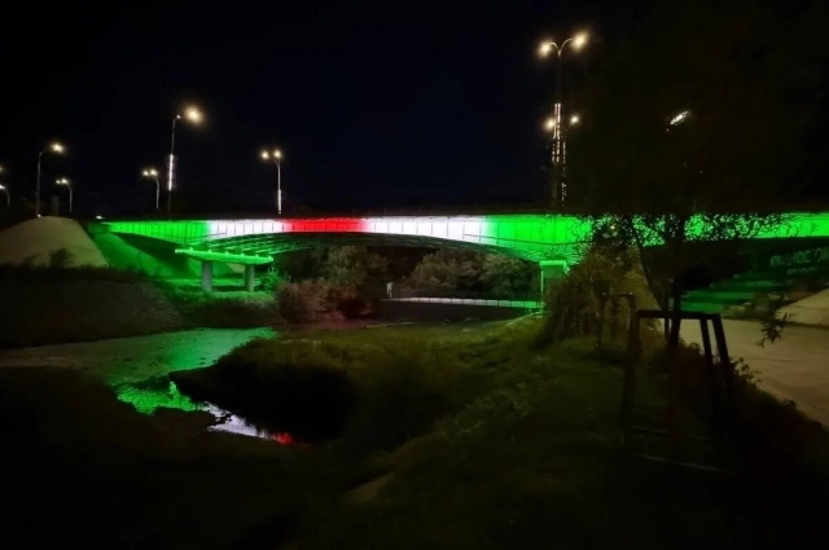    Красноармейский мост в Кемерове зажгут в цвета ленты «Шахтёрская слава»