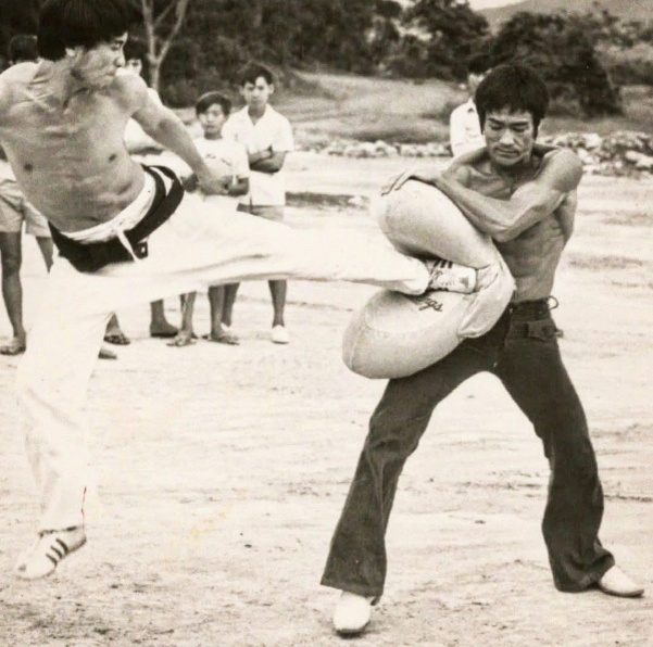 Архивное фото со съемок "Пути Дракона". Источник: Bruce Lee foundation