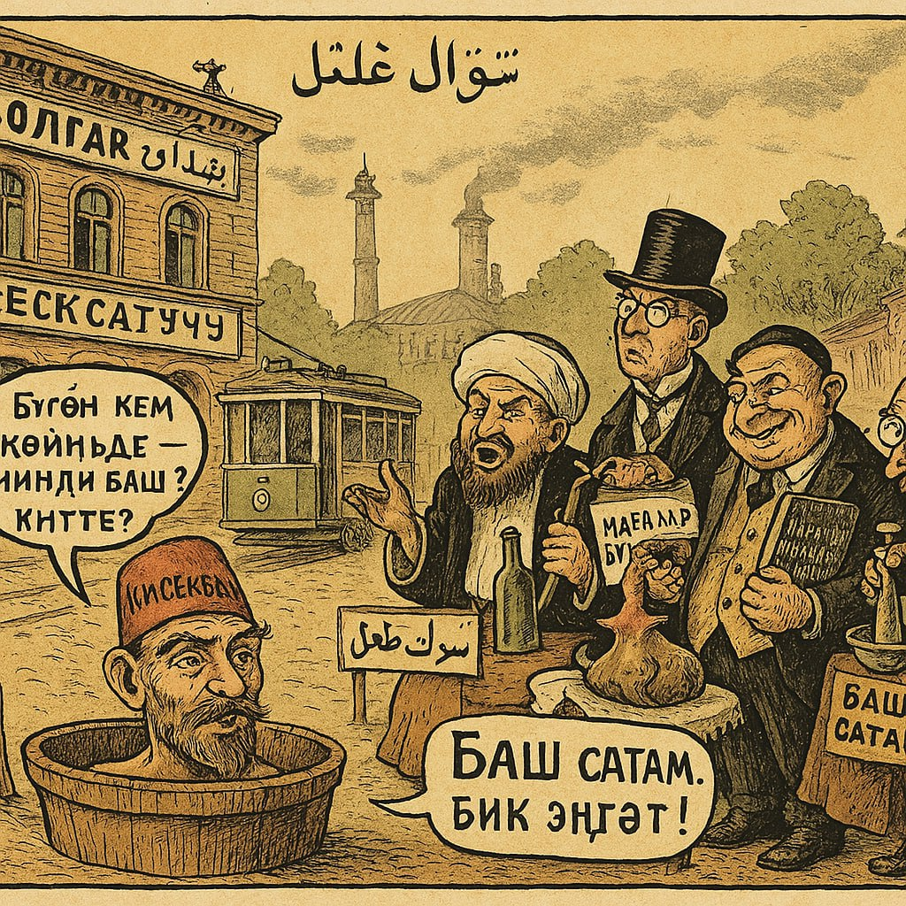 1900е годы - их явно взяли гибридом собственно редко иллюстрированной печати тех лет и советских каррикатур про 1900е более поздних годов