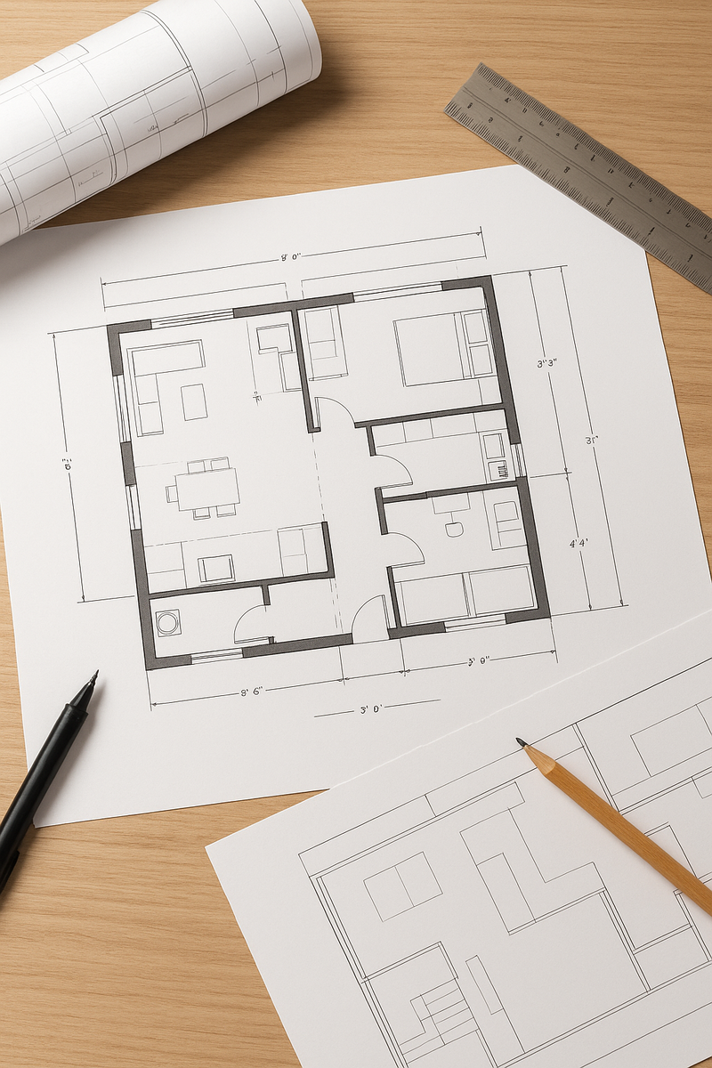Схемы и чертежи прежде всего нужны строителям для закладки труб и проводов