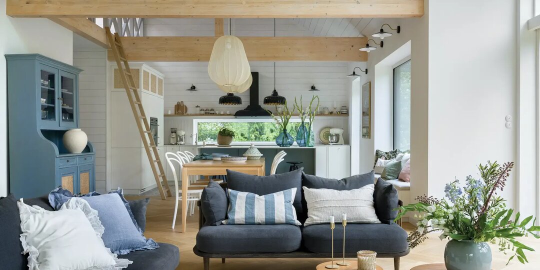 Потрясающе уютно и удобно! Барнхаус с большой кухней-гостиной, террасой и панорамными видами