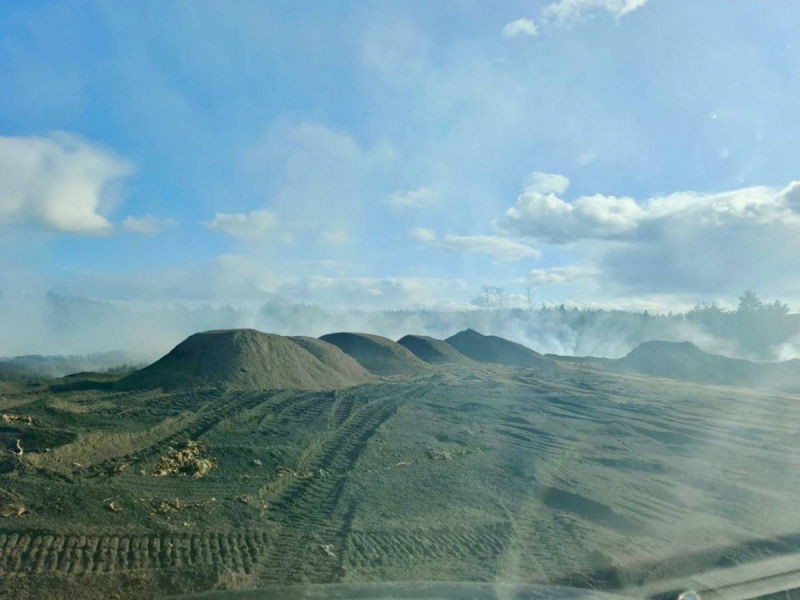    Госкомитет показал горящий полигон под Кондопогой с высоты Госкомитет Карелии по безопасности