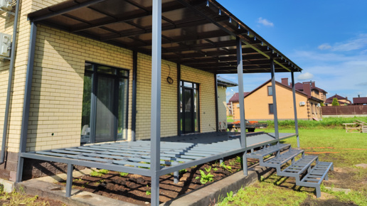 Кропоткина металлический дом терраса