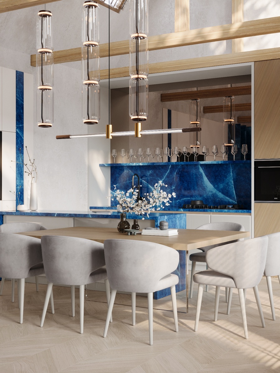 Кухня-столовая из проекта БЮРО 14.41 в стиле Контемпорари