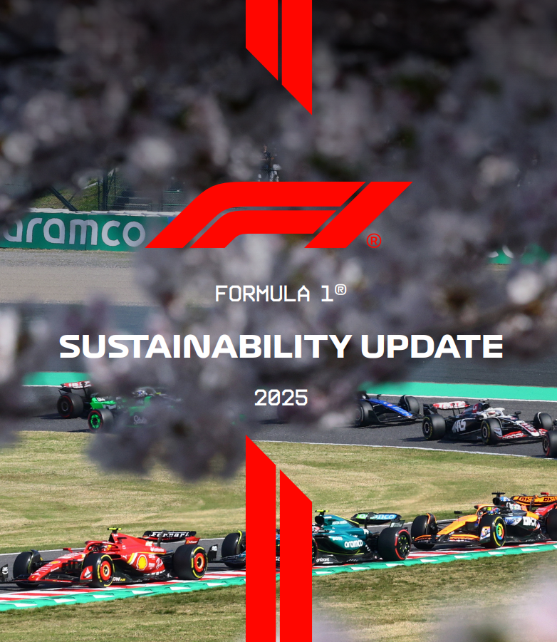 Обновление программы устойчивого развития Формулы-1 за 2025 год, подчеркивающее приверженность спорта экологическим инициативам в условиях гонок.