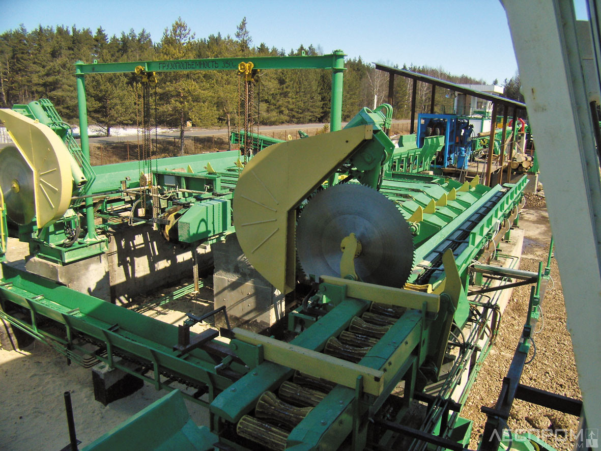 Ужез раскряжевки бревен