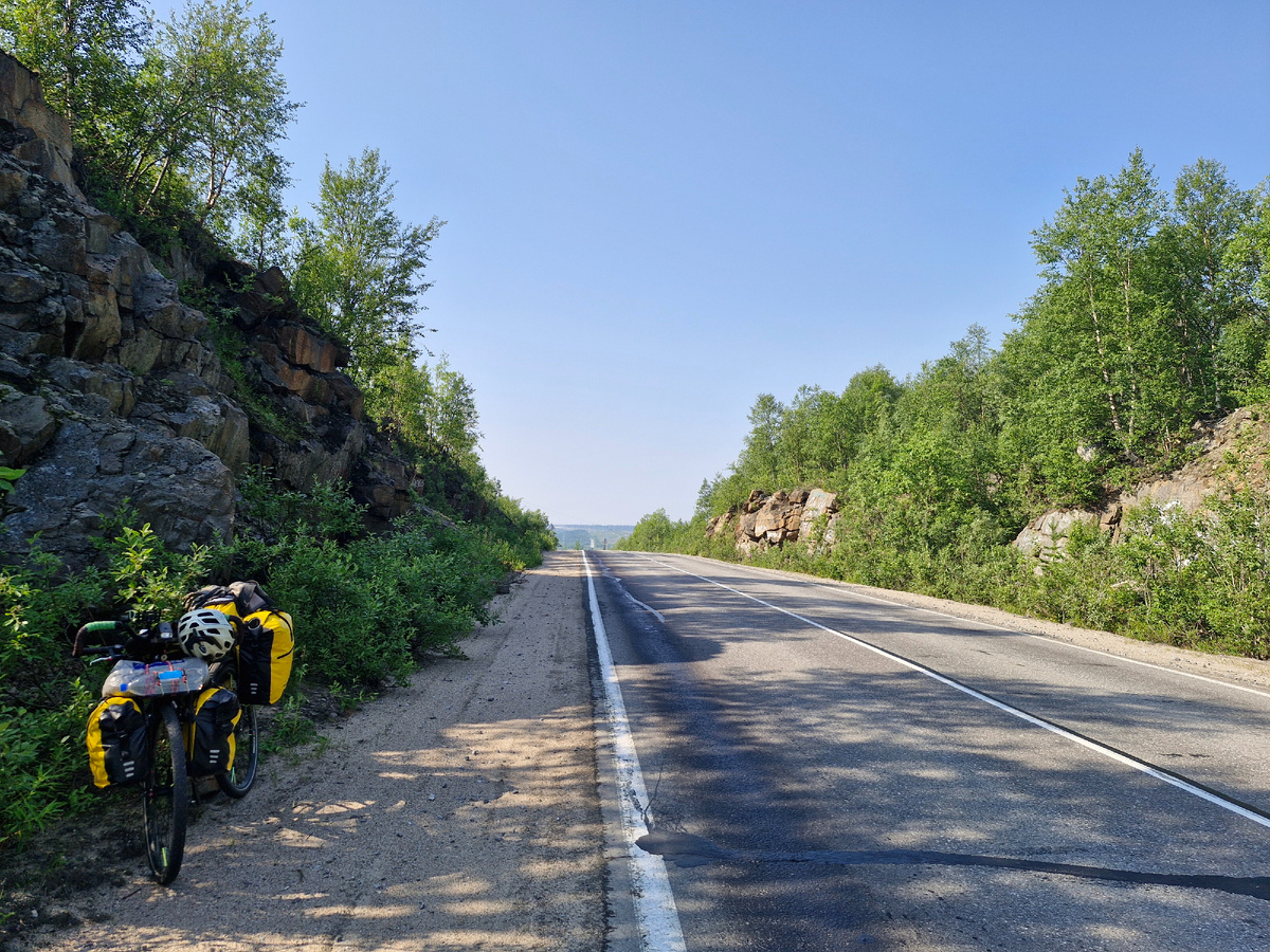 С самого начала дороги были хорошие подъёмы