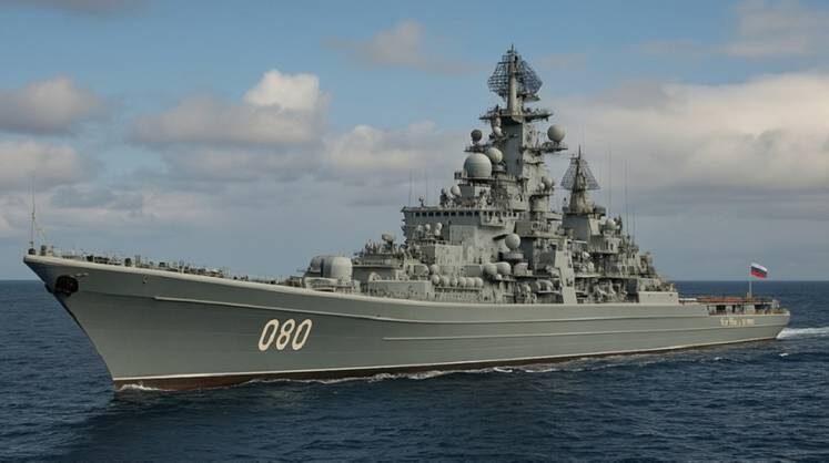    АРТ-изображение, соцсети Тяжёлый ракетный крейсер «Адмирал Нахимов»